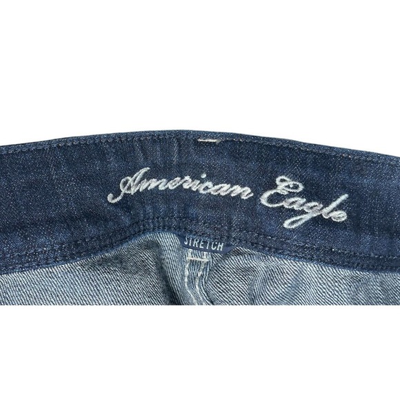 Womens American Eagle Stretch Slim Boot Bootcut Jeans Dark Wash Size 6 - Picture 4 of 8